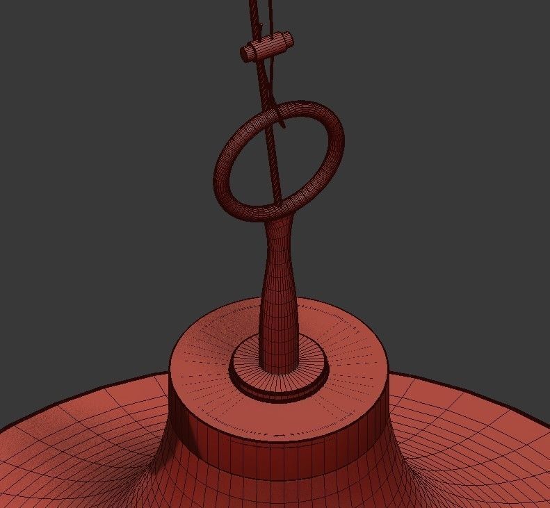 Electric pendant lamp 3D model_6