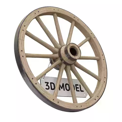 Vintage Wood Wheel