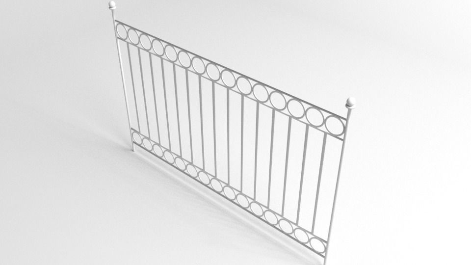 Grill Gate 4 3D model_4
