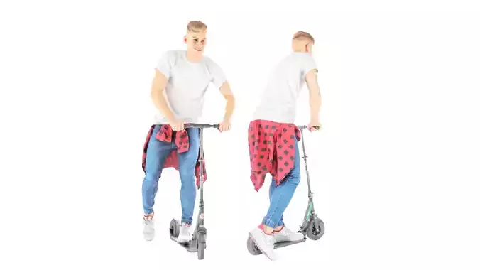 Stylish man on a scooter 29