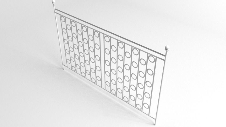 Grill Gate 5 3D model_4