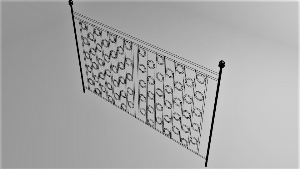 Grill Gate 5 3D model_5