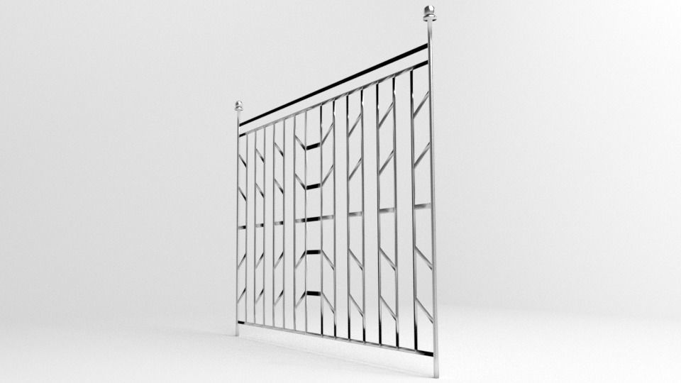 Grill Gate 6 3D model_3
