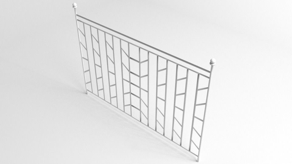 Grill Gate 6 3D model_4