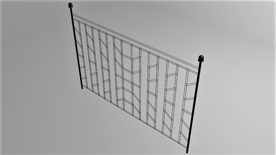 Grill Gate 6 3D model_5