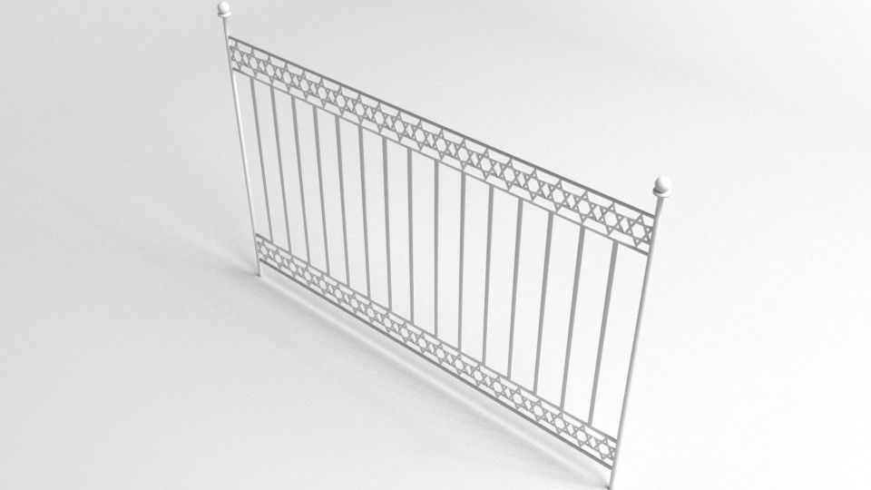 Grill Gate 7 3D model_4