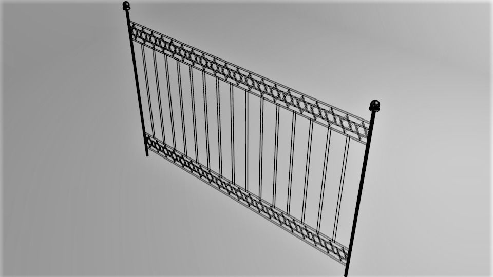 Grill Gate 7 3D model_5