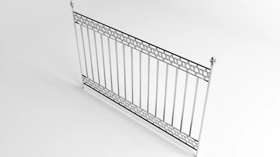 Grill Gate 7 3D model_0