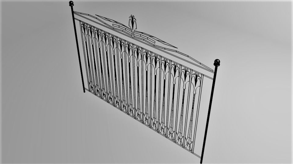 Grill Gate 9 3D model_5