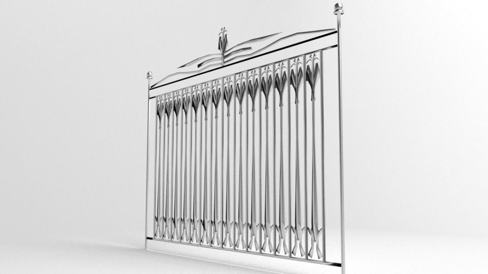 Grill Gate 9 3D model_3