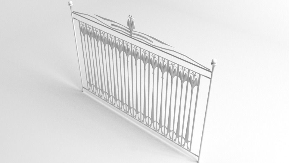 Grill Gate 9 3D model_4