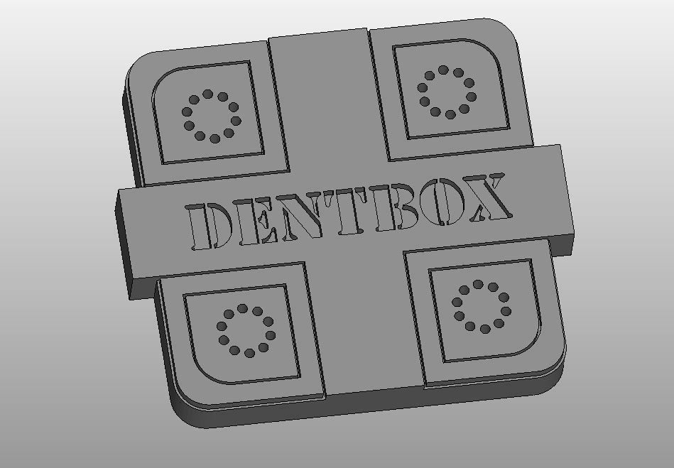 Dentbox rectangular box 3D print model_3
