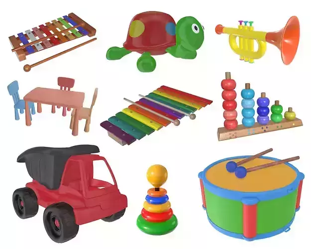 Children toys 04 3D Model Collection