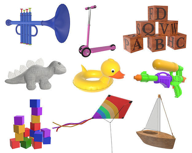 Children toys 05 3D Model Collection