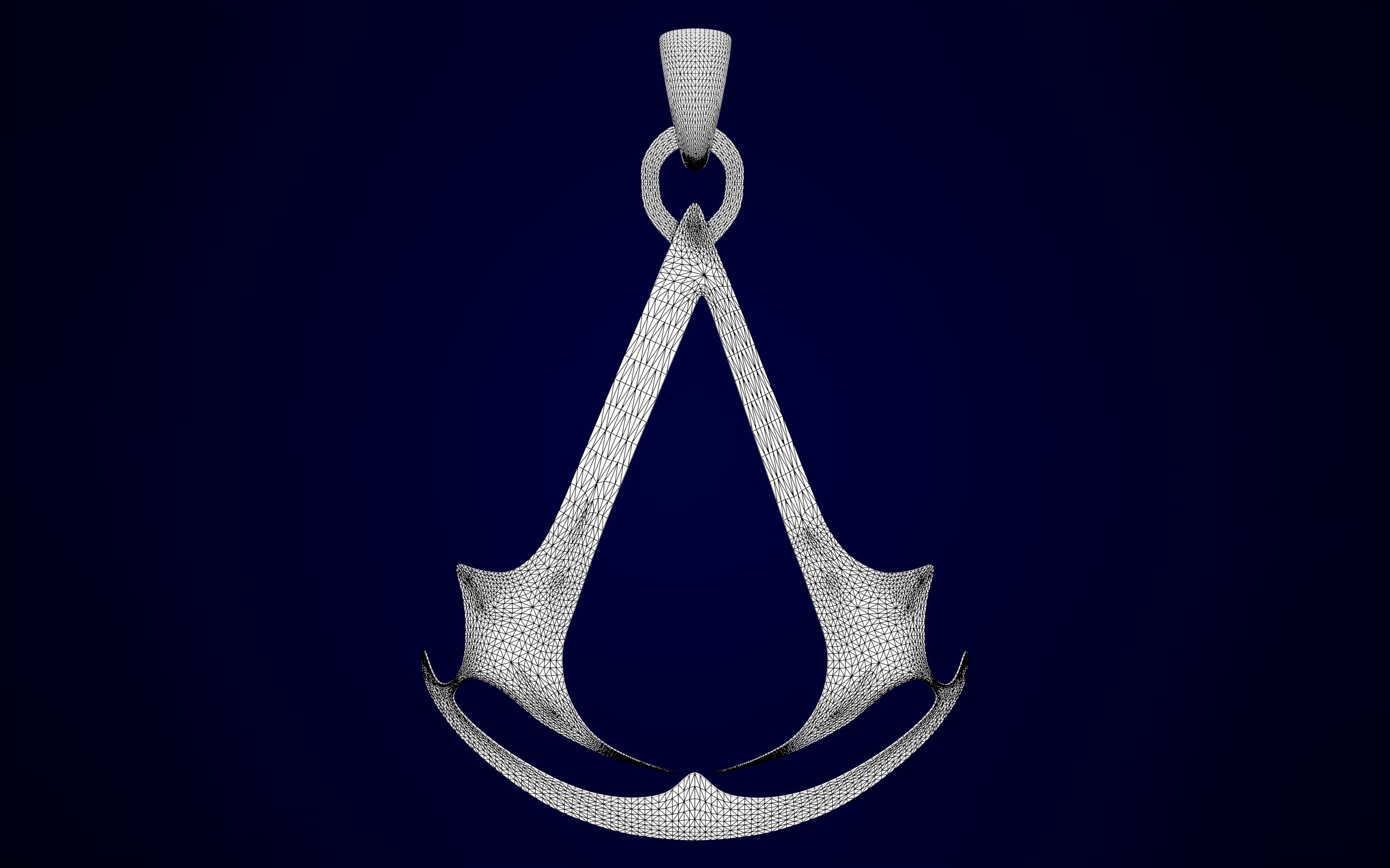 Assassins Creed Logo Pendant 3D print model_11