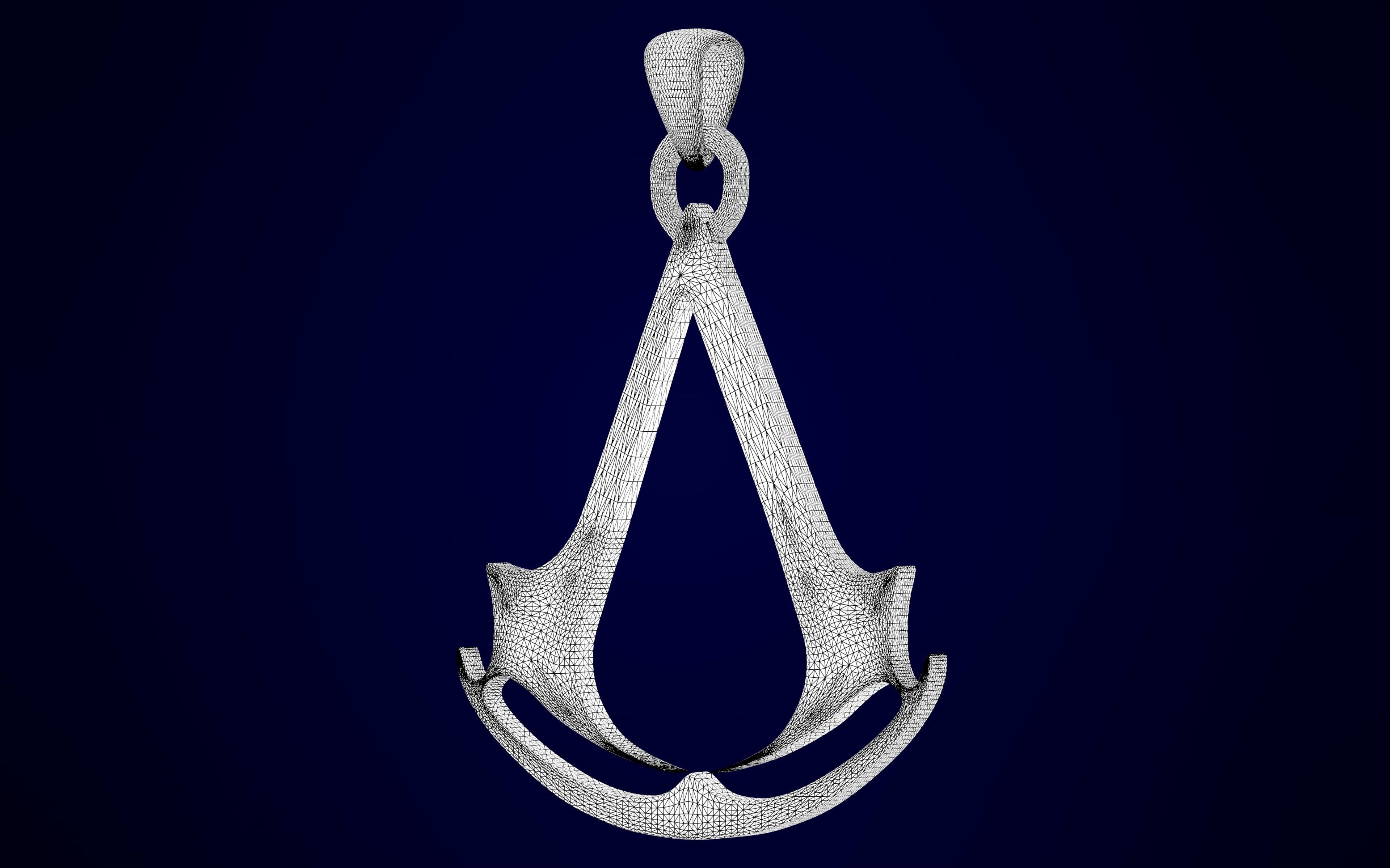 Assassins Creed Logo Pendant 3D print model_8