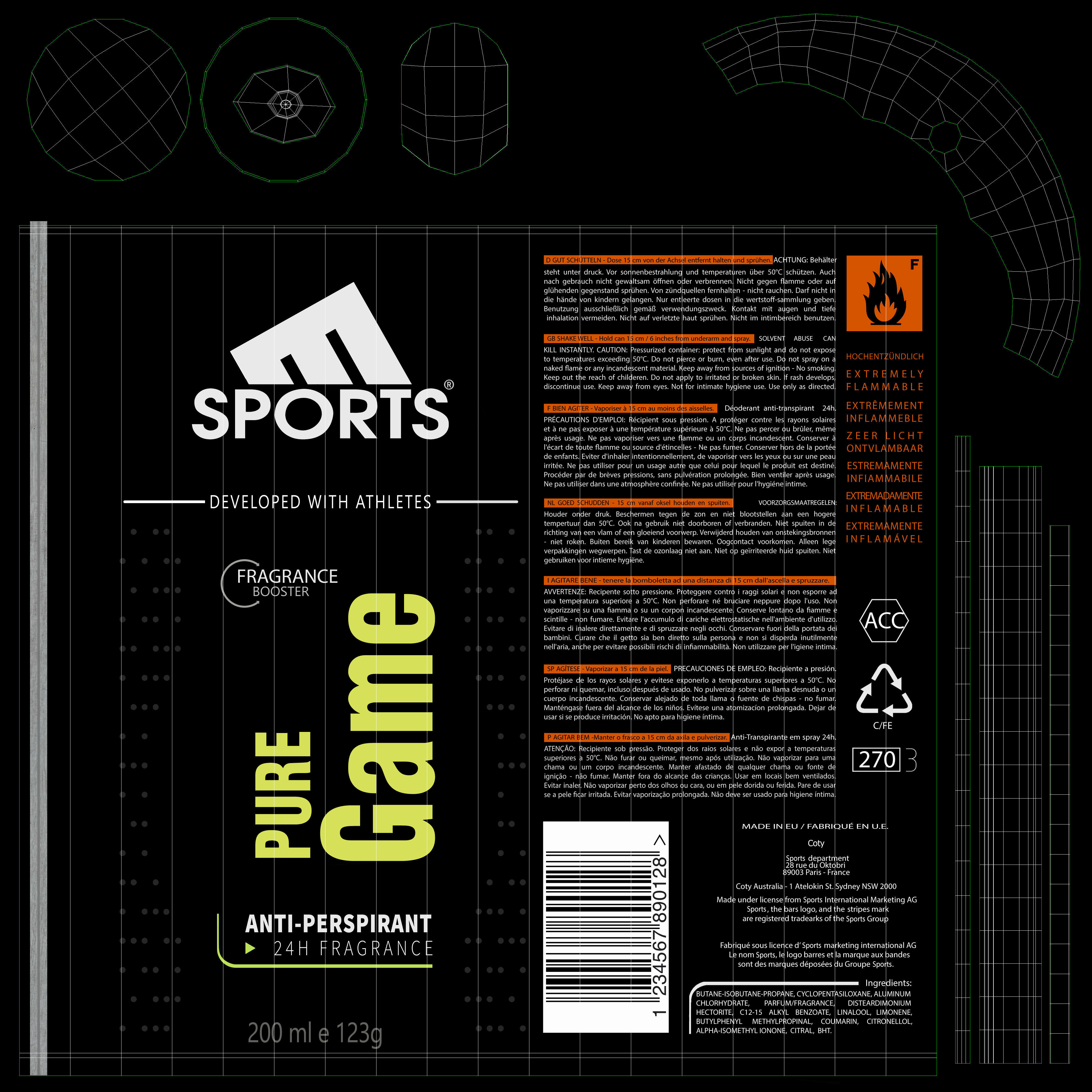 Deodorant can 3D model_13