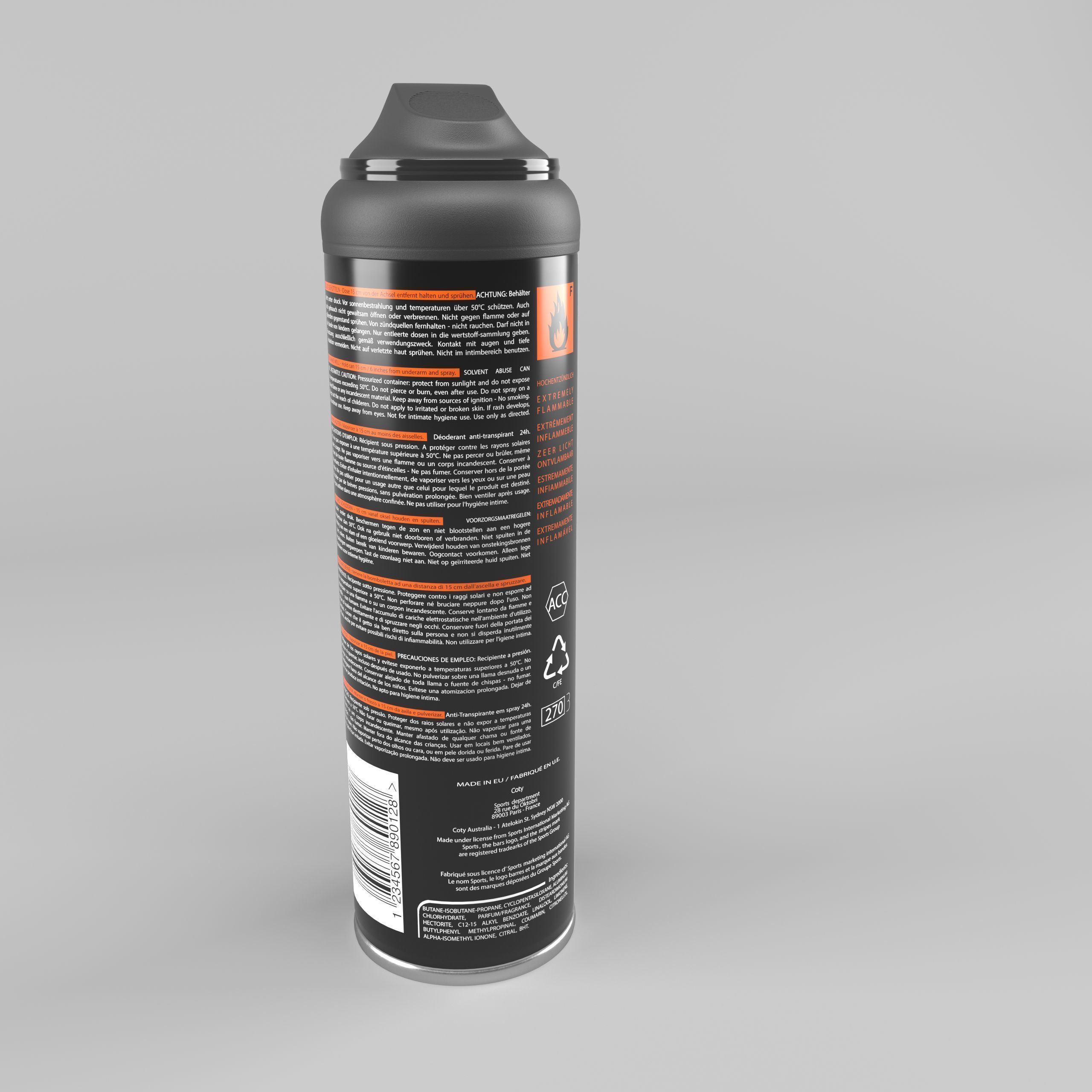 Deodorant can 3D model_5