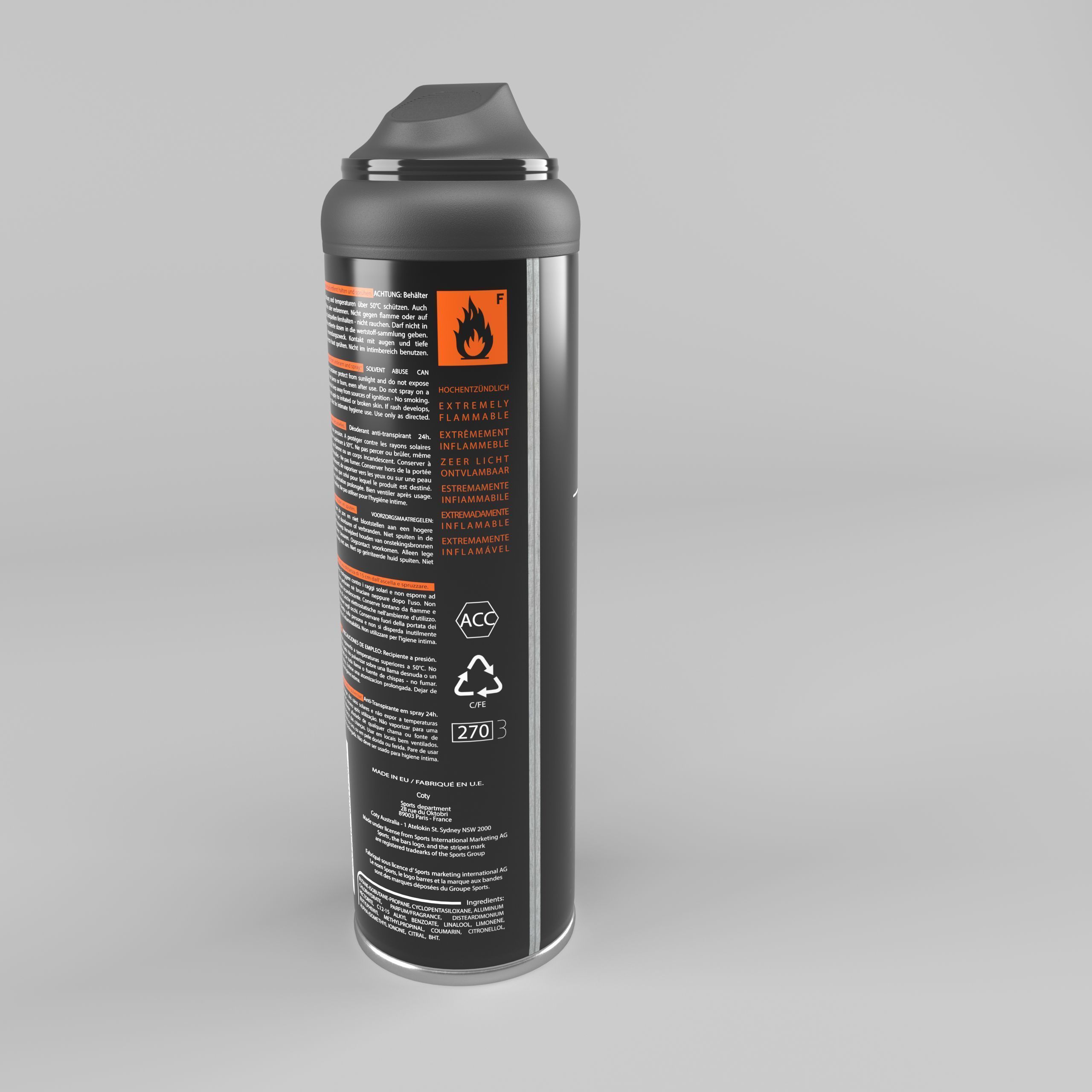 Deodorant can 3D model_4