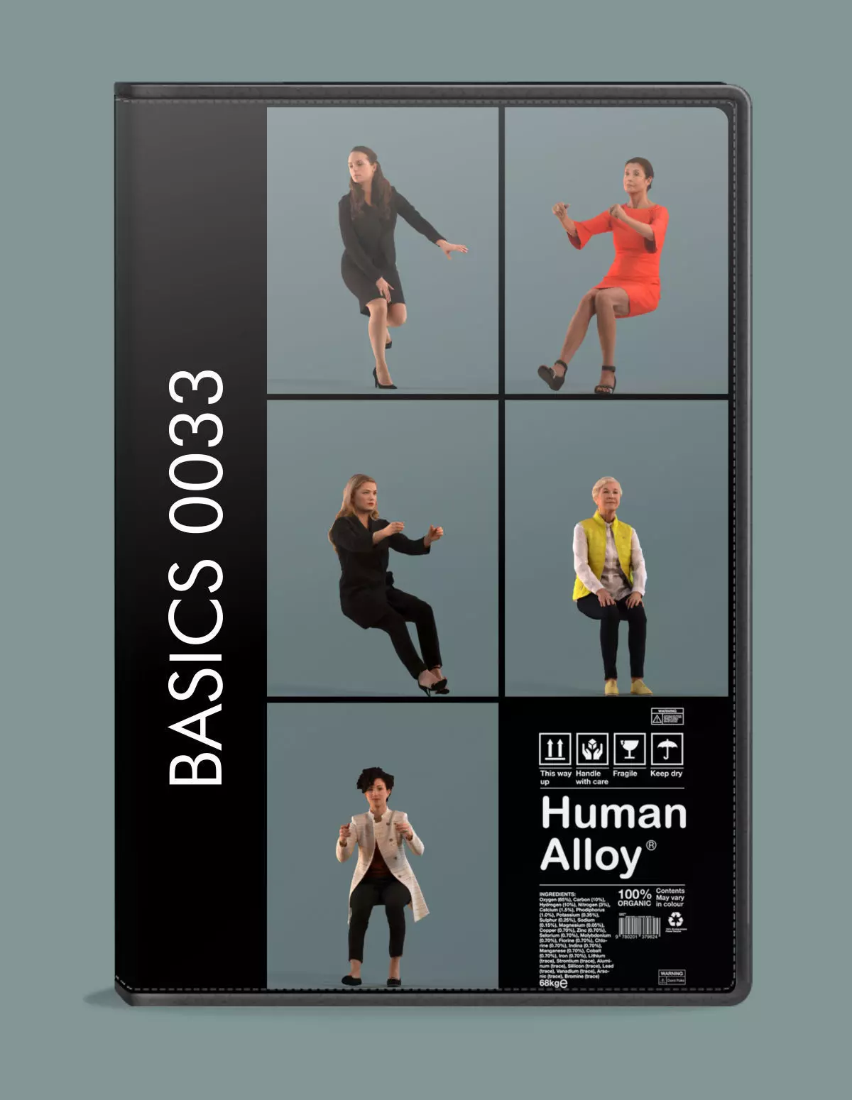 Low-poly set of 3D women driving a car 3D model_0