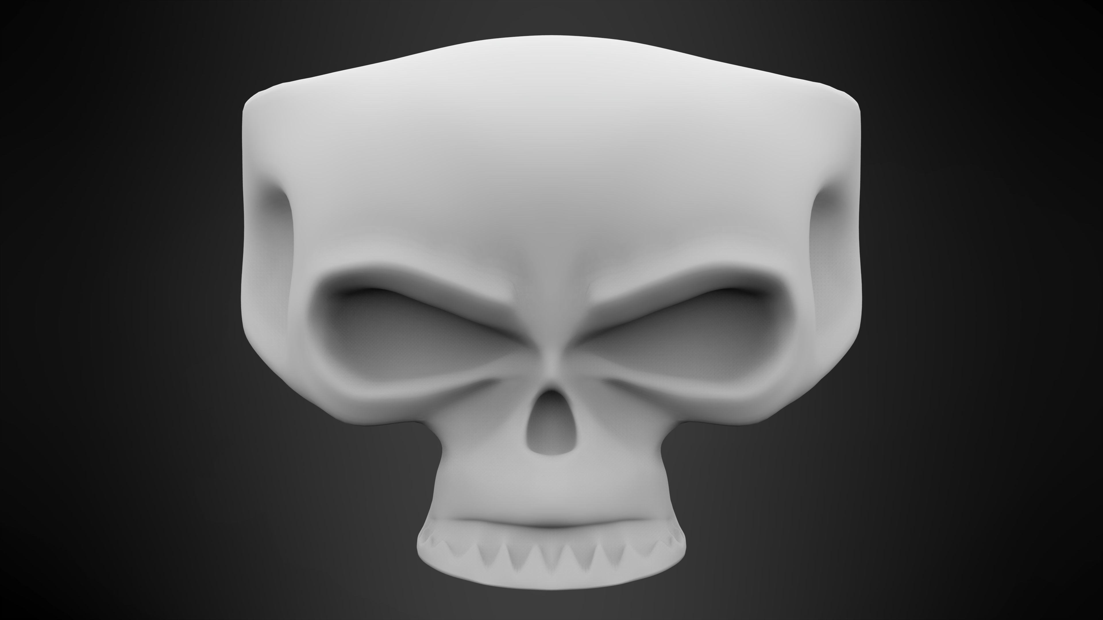 Skull Ring 3D print model_6