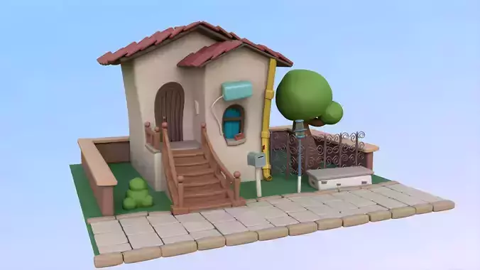 Stylized Cartoon House