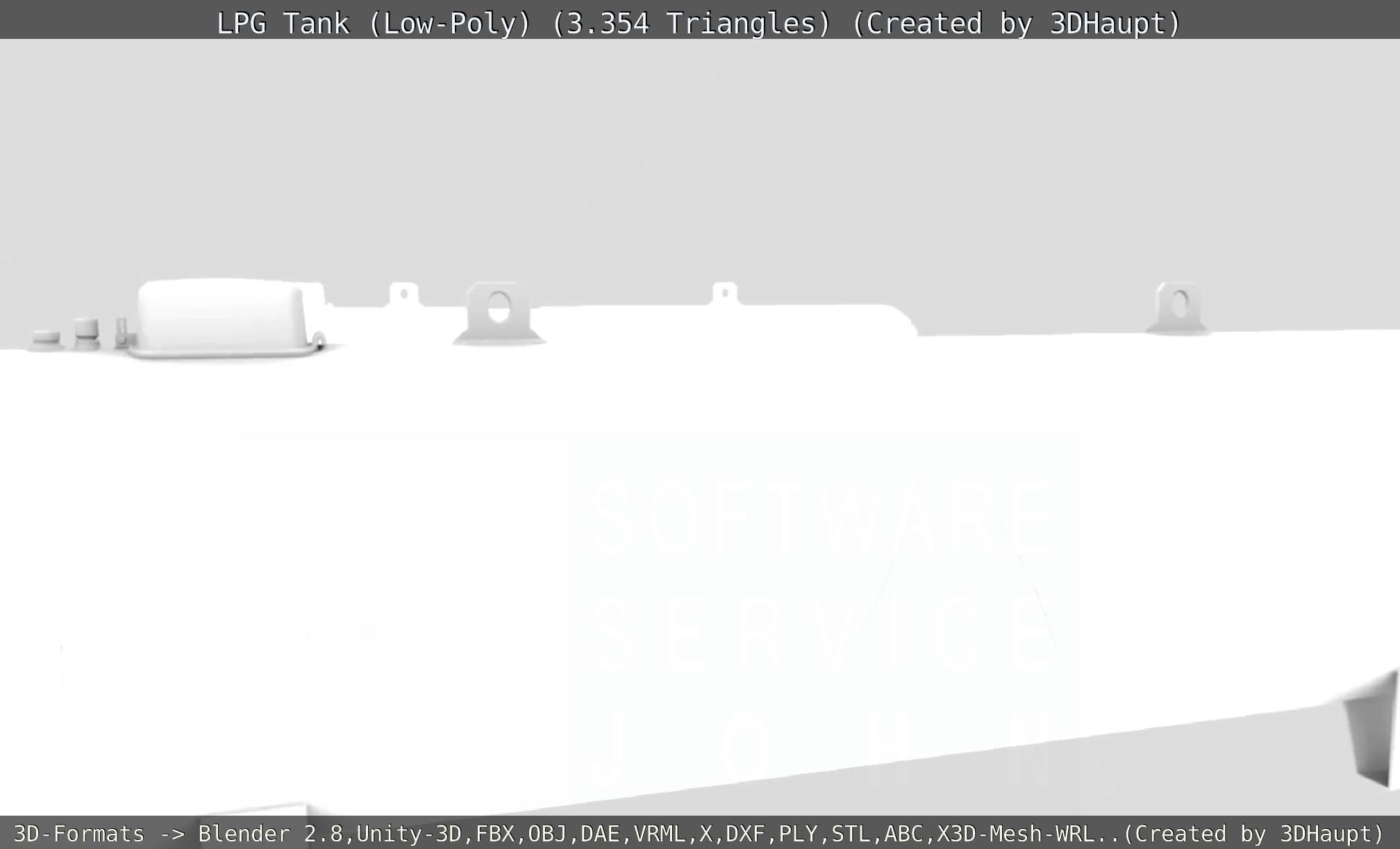 LPG Liquefied Petroleum Gas Tank Low-Poly Low-poly 3D model_119