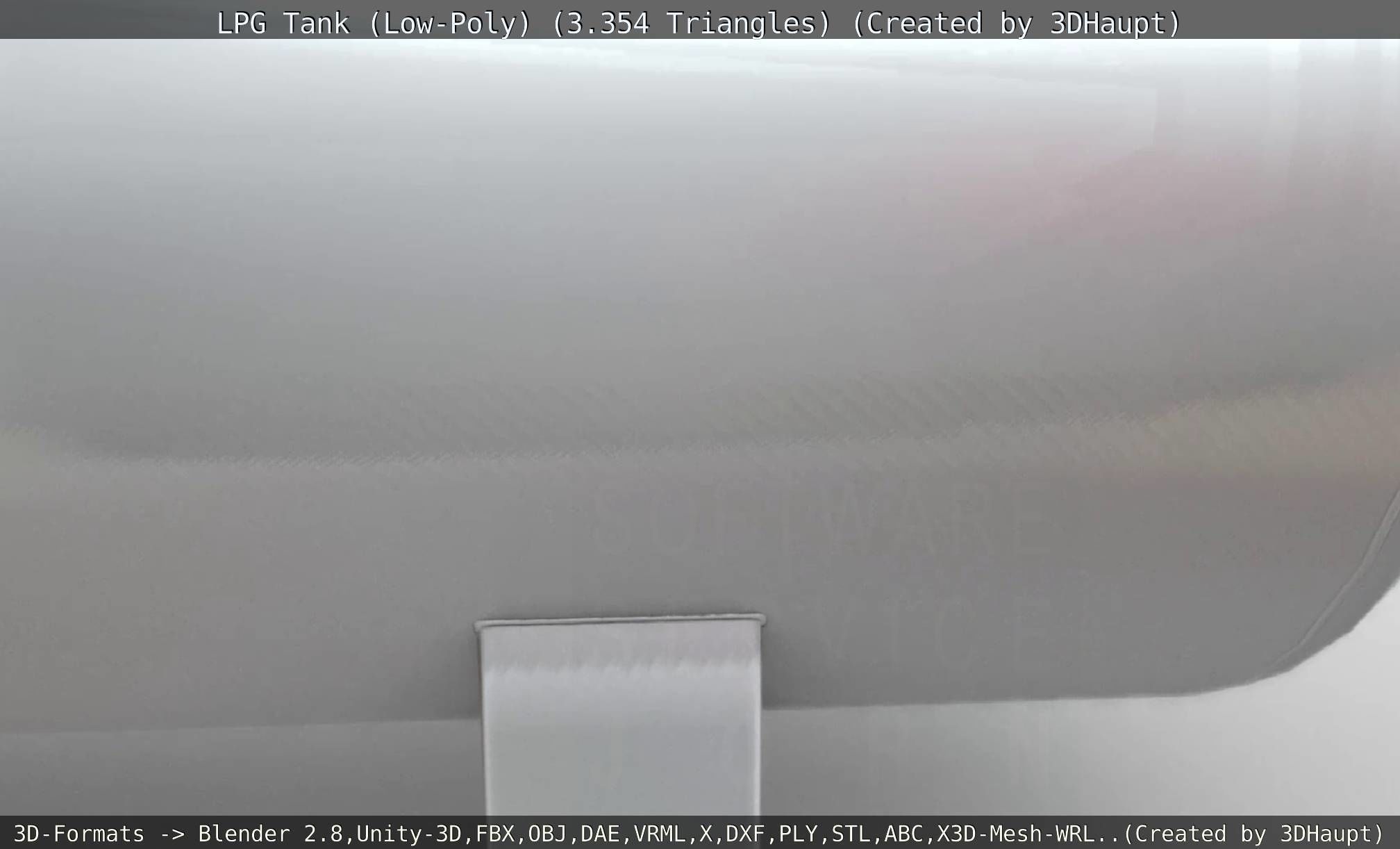 LPG Liquefied Petroleum Gas Tank Low-Poly Low-poly 3D model_44