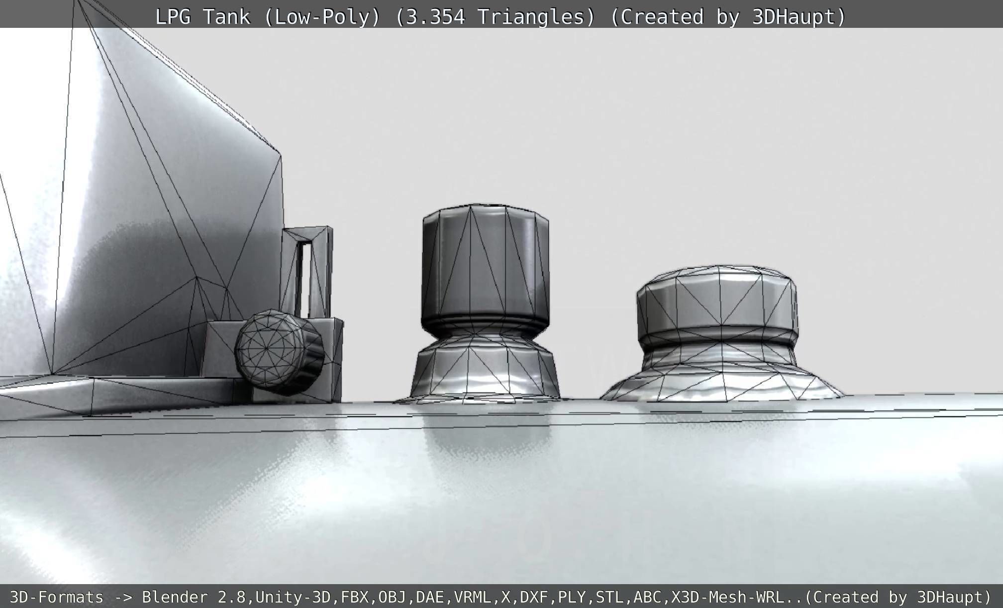 LPG Liquefied Petroleum Gas Tank Low-Poly Low-poly 3D model_75