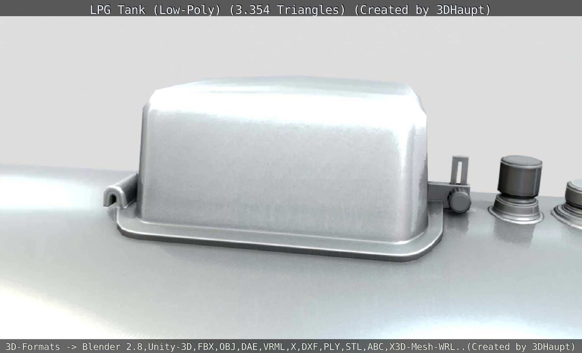 LPG Liquefied Petroleum Gas Tank Low-Poly Low-poly 3D model_17