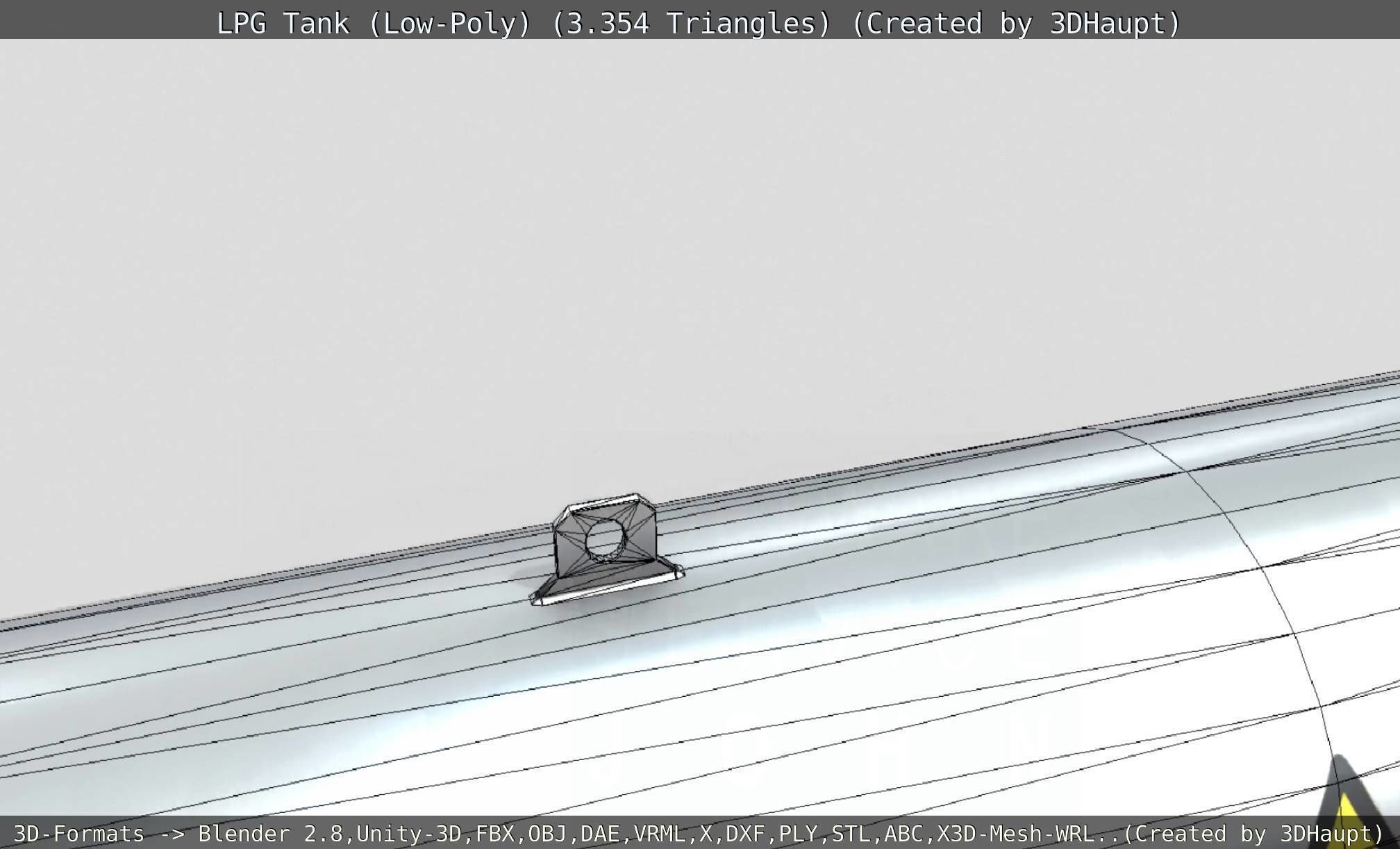 LPG Liquefied Petroleum Gas Tank Low-Poly Low-poly 3D model_54