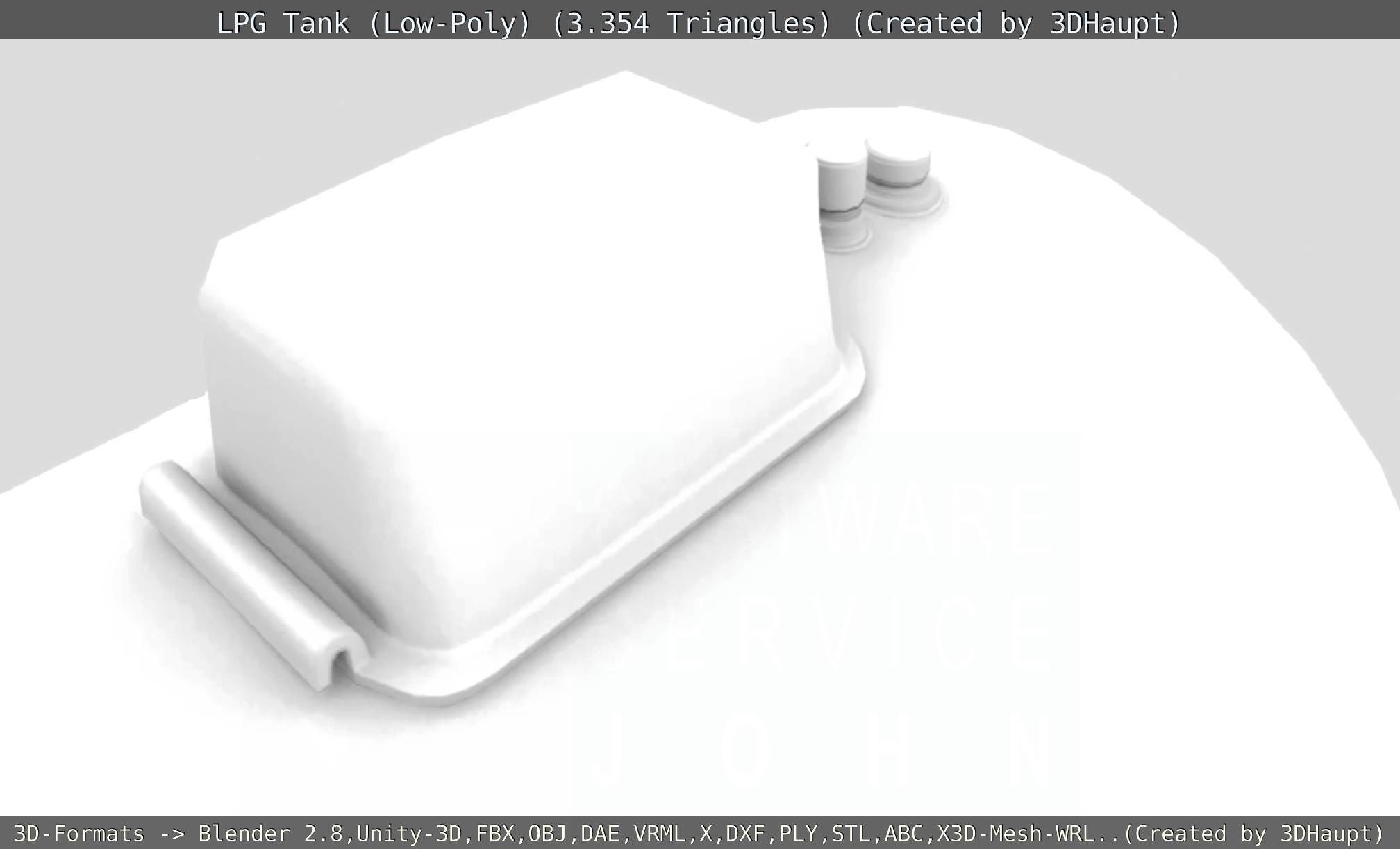 LPG Liquefied Petroleum Gas Tank Low-Poly Low-poly 3D model_126