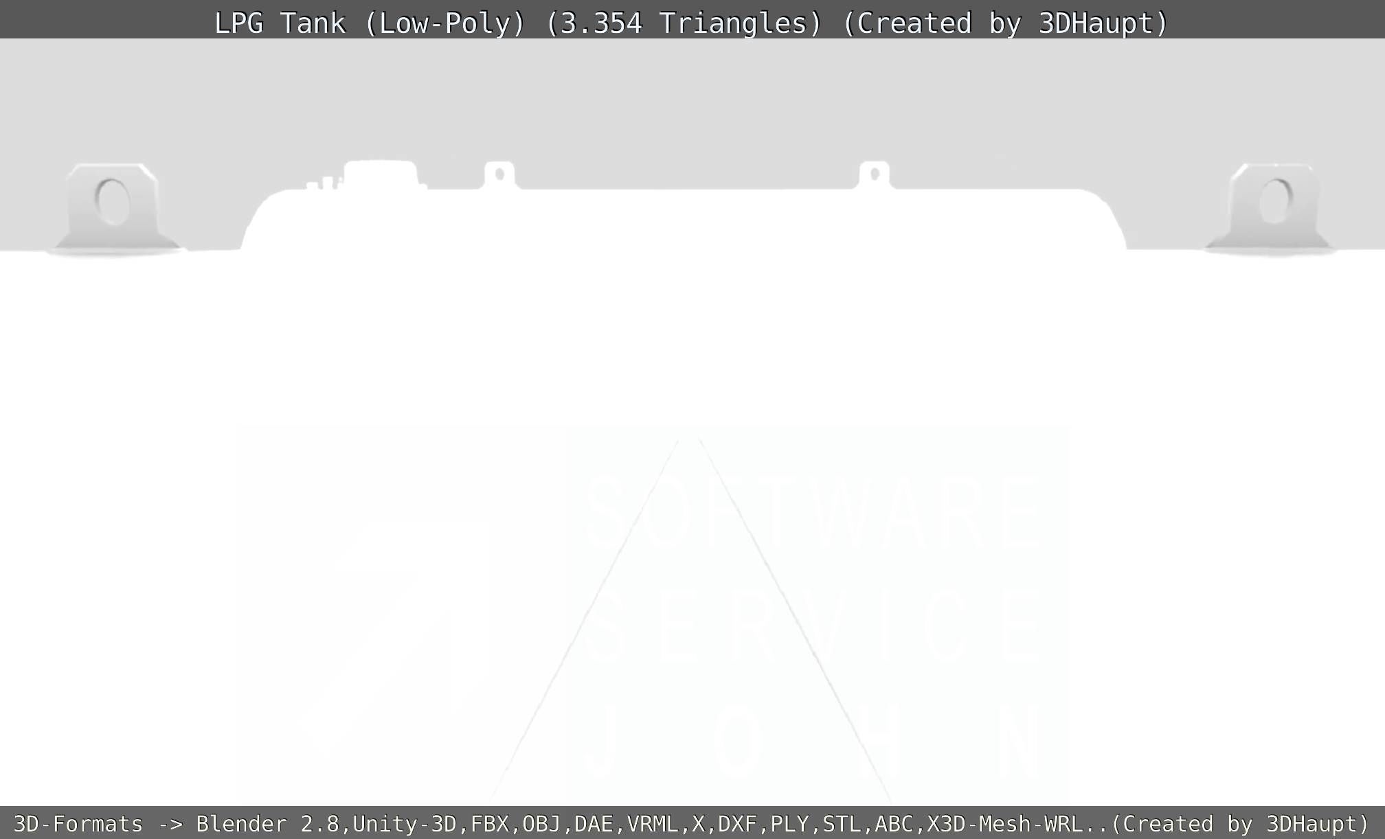 LPG Liquefied Petroleum Gas Tank Low-Poly Low-poly 3D model_133