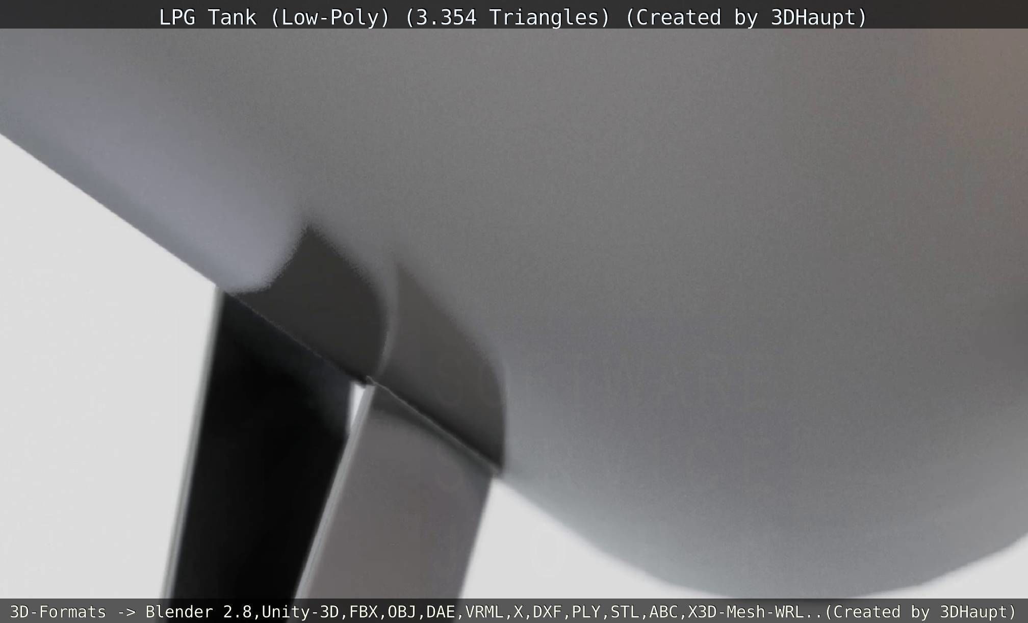 LPG Liquefied Petroleum Gas Tank Low-Poly Low-poly 3D model_65