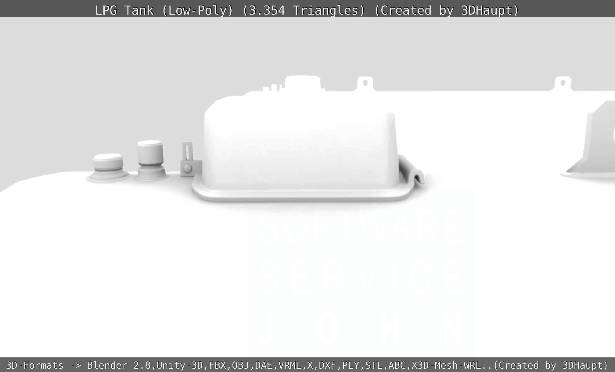 LPG Liquefied Petroleum Gas Tank Low-Poly Low-poly 3D model_132