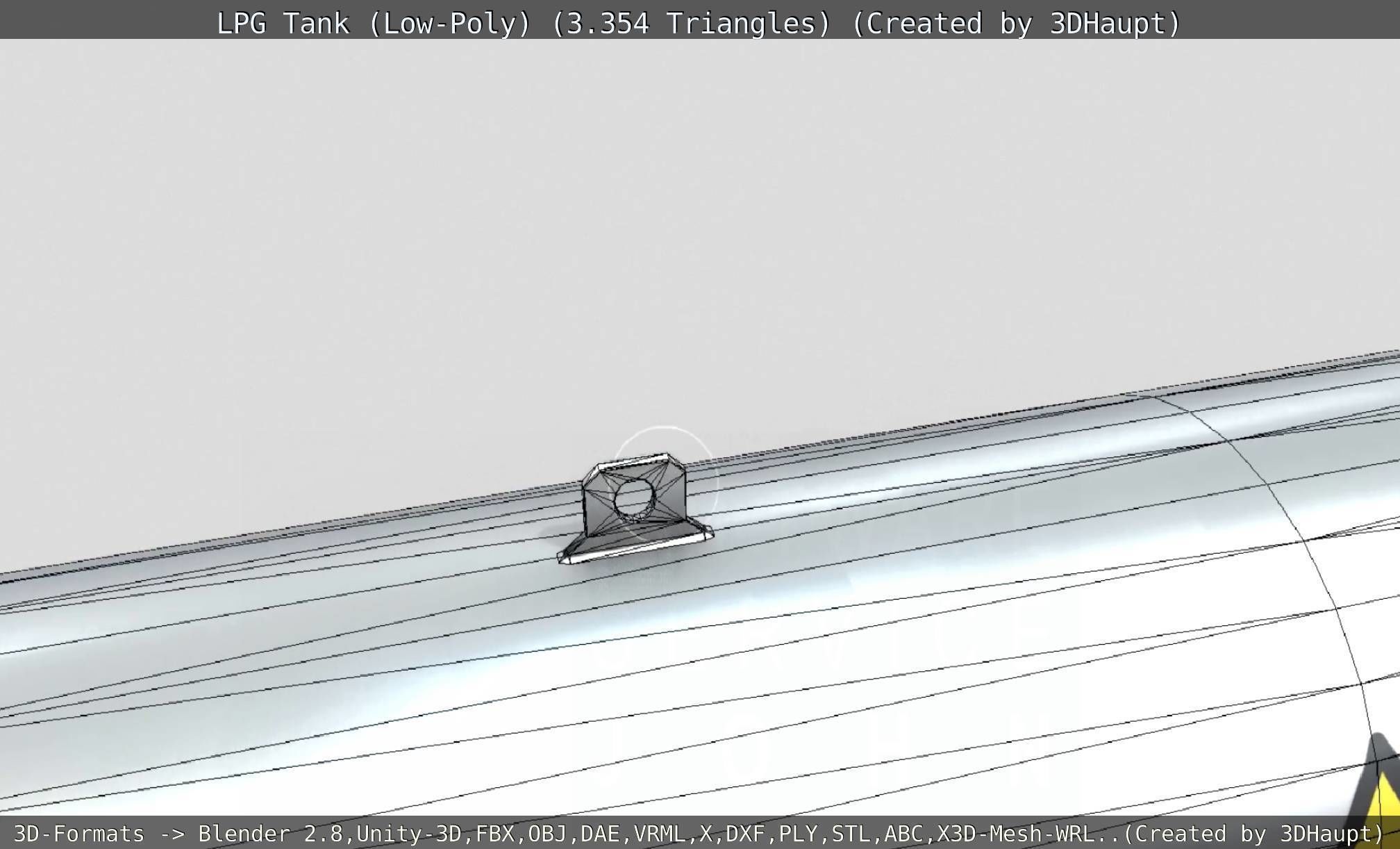 LPG Liquefied Petroleum Gas Tank Low-Poly Low-poly 3D model_57