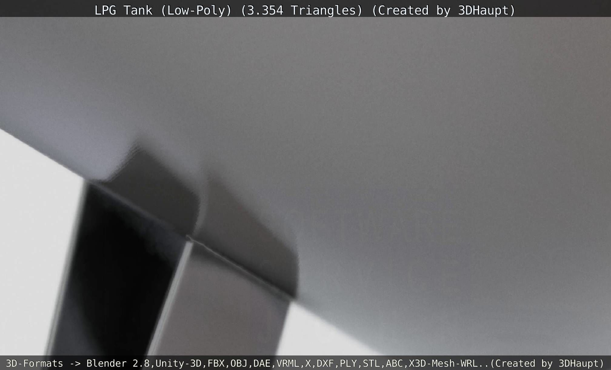 LPG Liquefied Petroleum Gas Tank Low-Poly Low-poly 3D model_64