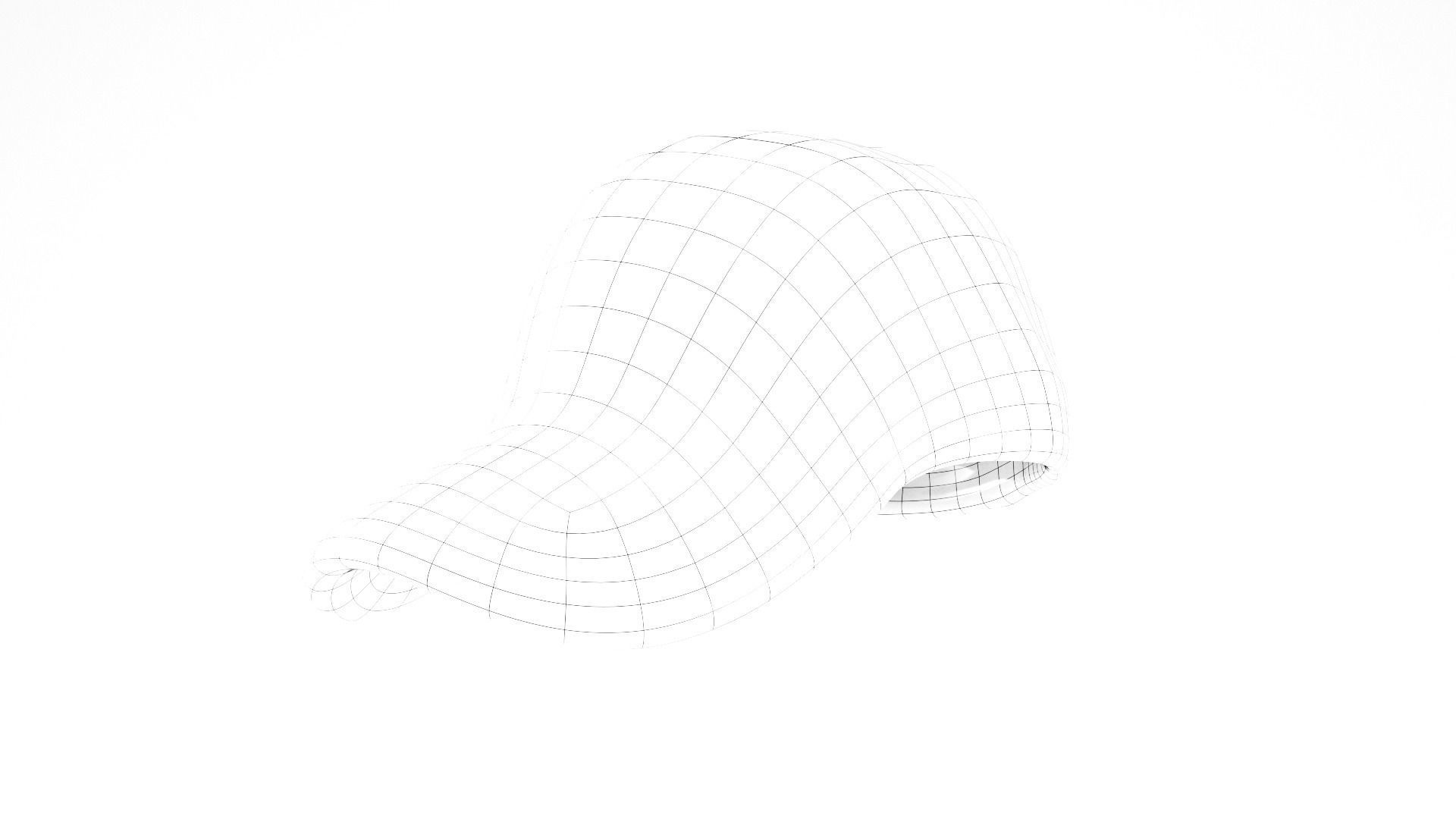Unisex cap of color sand 23 Low-poly 3D model_5