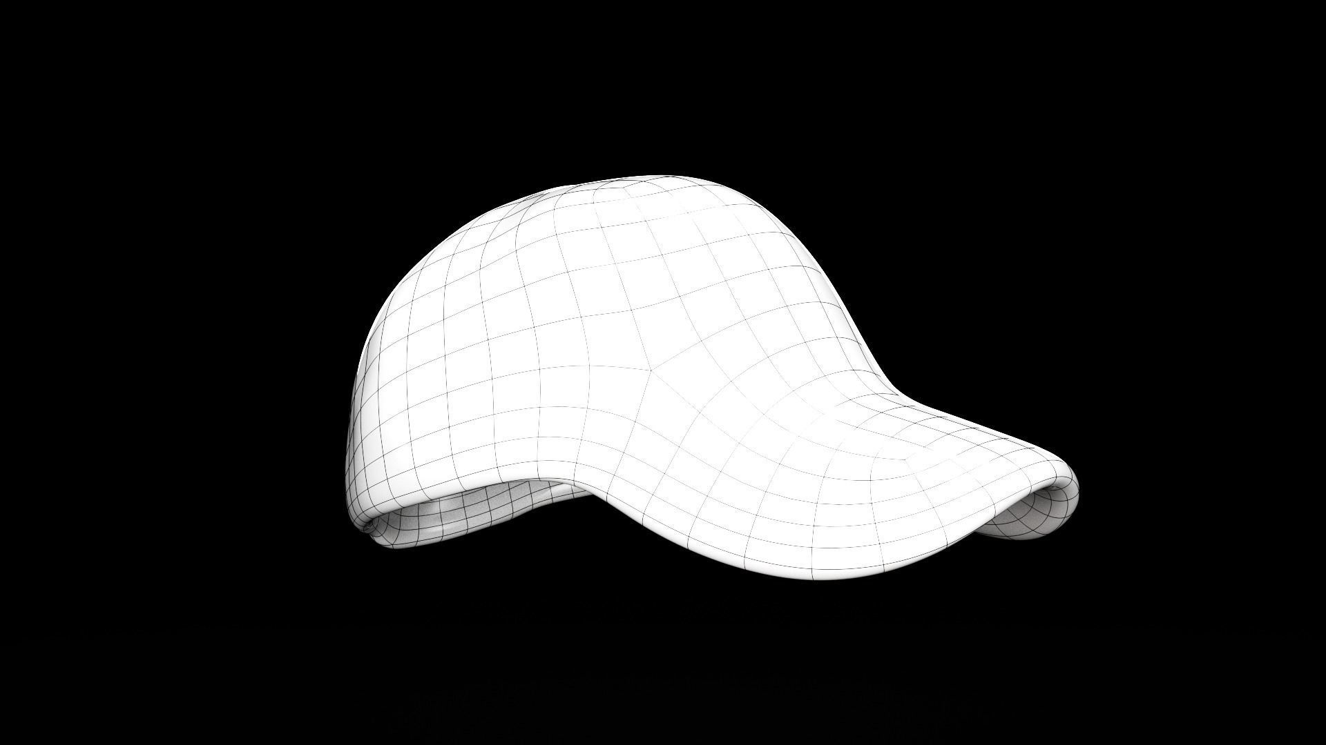 Unisex cap of color sand 23 Low-poly 3D model_8