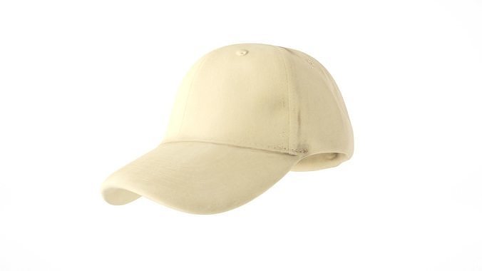 Unisex cap of color sand 23 Low-poly 3D model