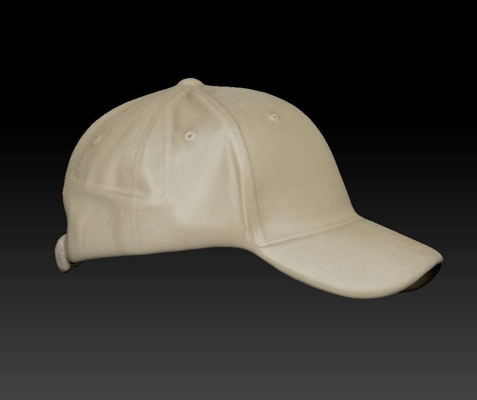 Unisex cap of color sand 23 Low-poly 3D model_2