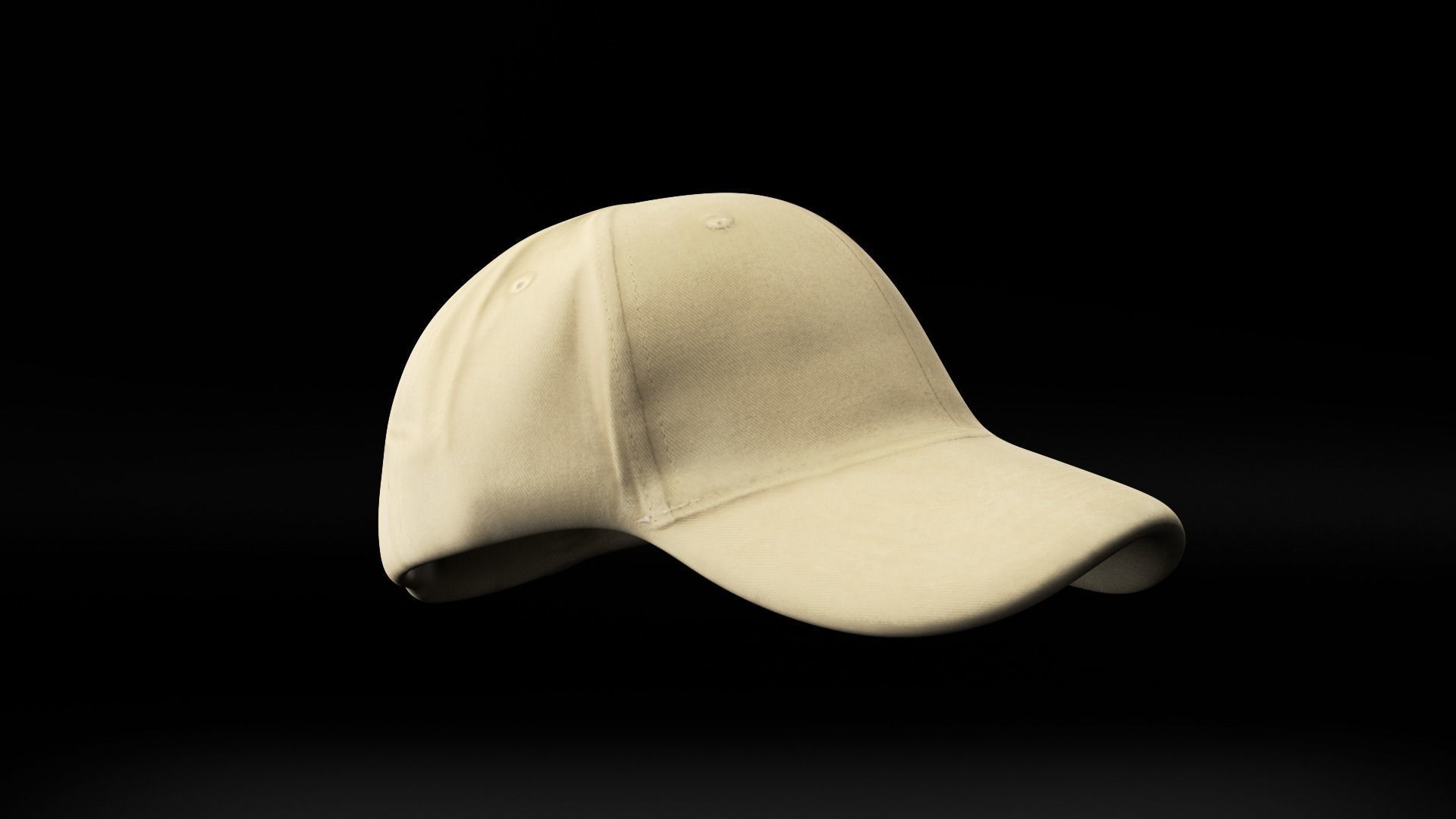 Unisex cap of color sand 23 Low-poly 3D model_4