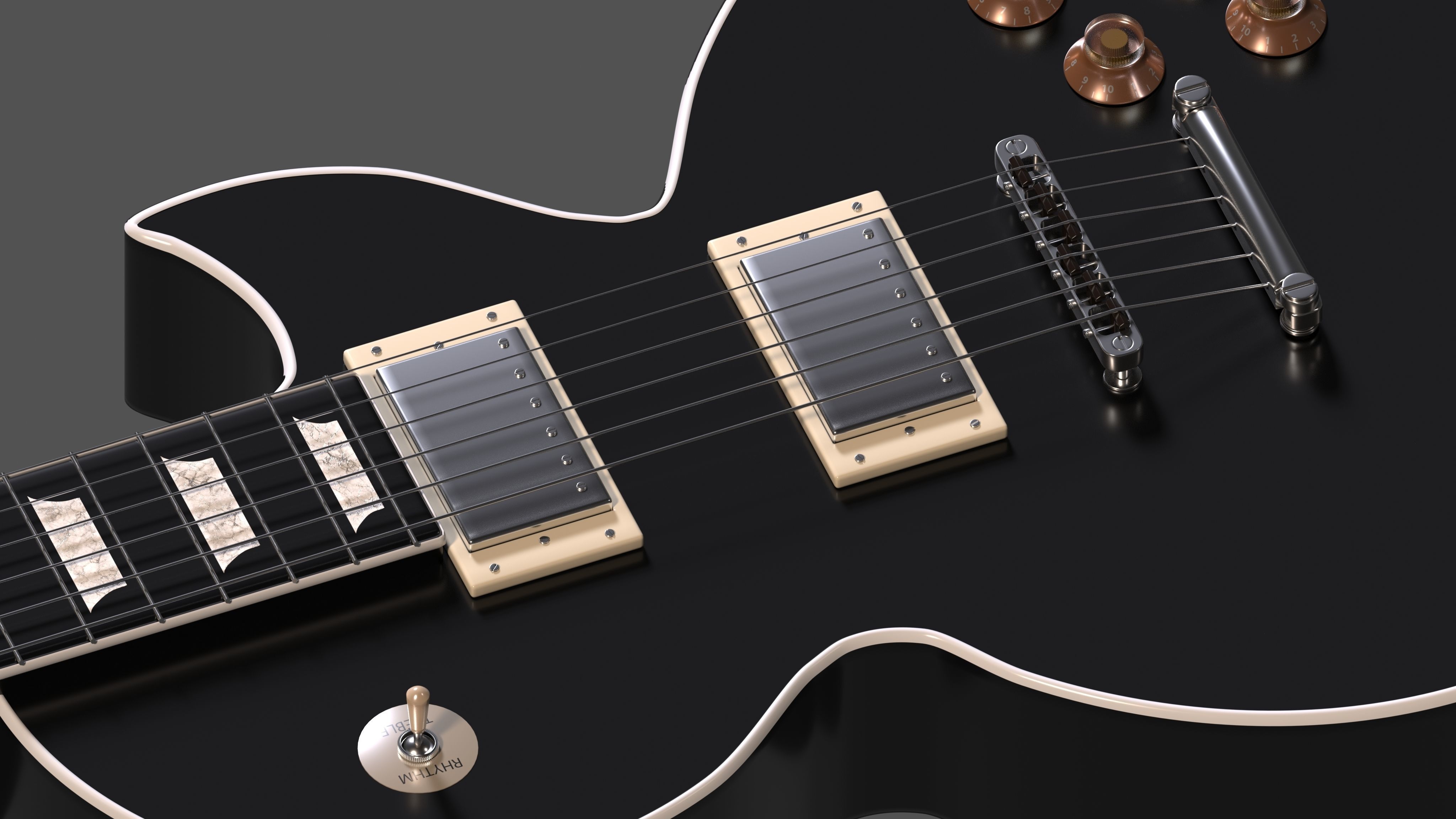 Gibson Les Paul Custom  3D model_3