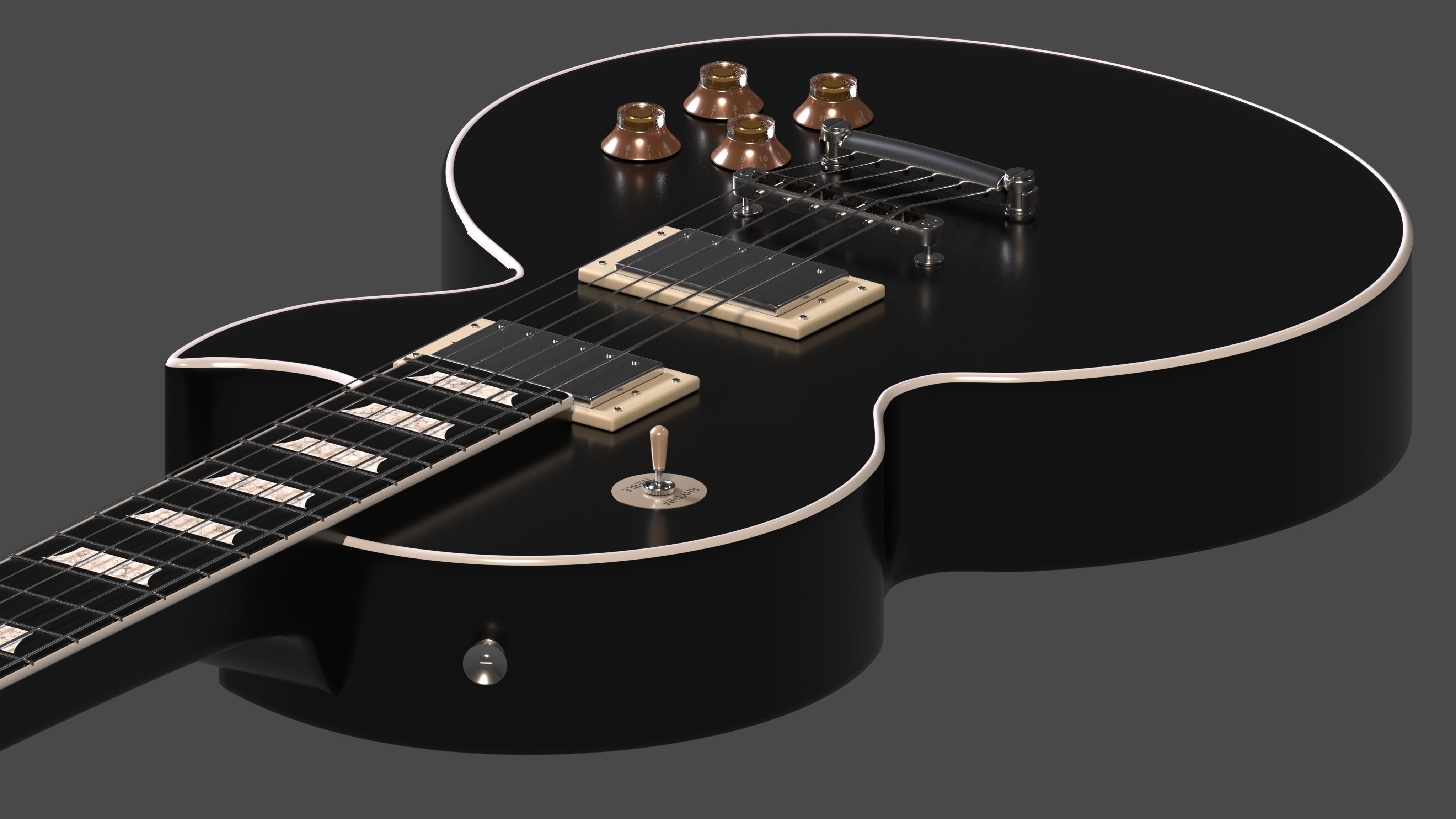 Gibson Les Paul Custom  3D model_2