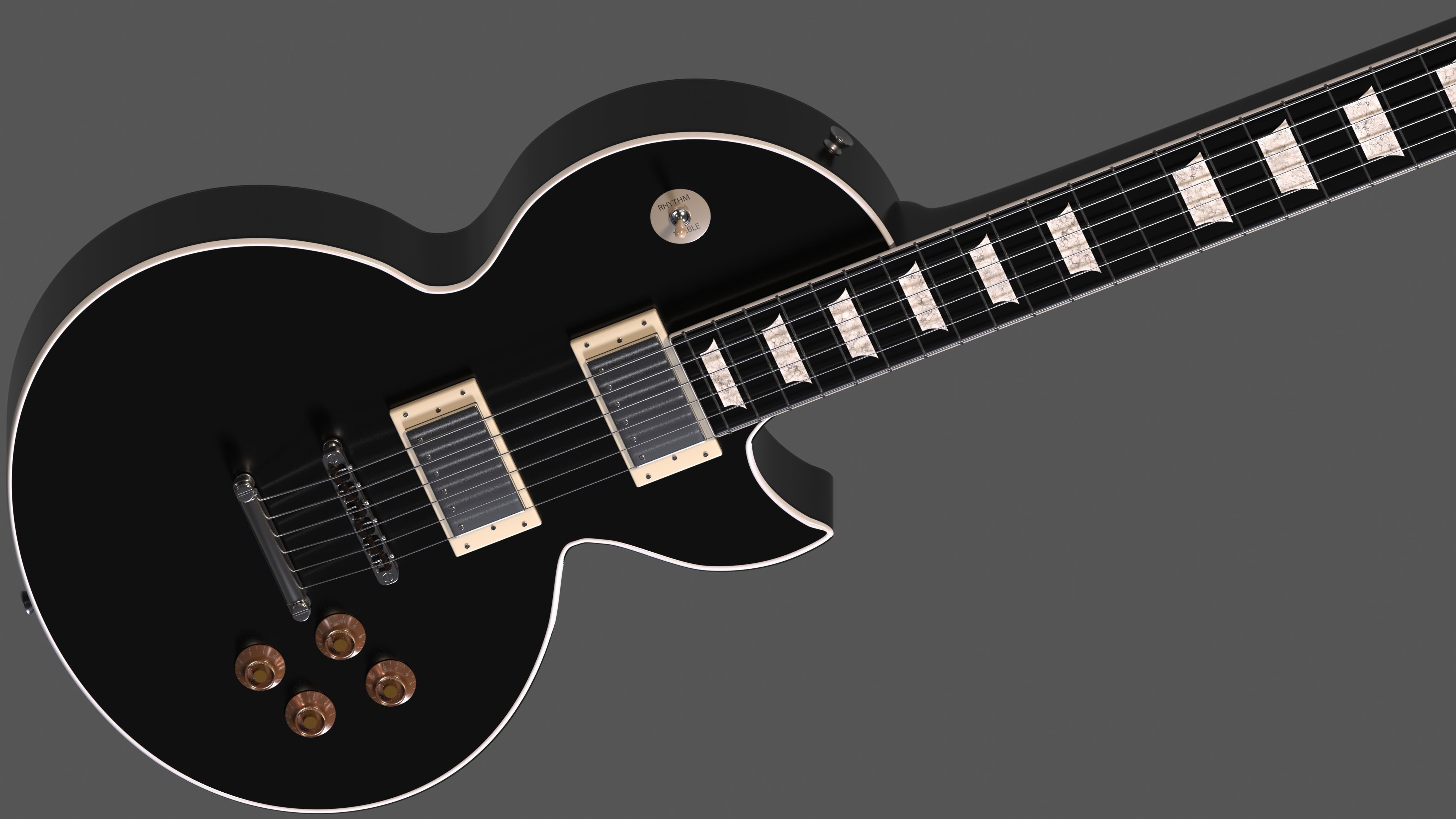 Gibson Les Paul Custom  3D model_4