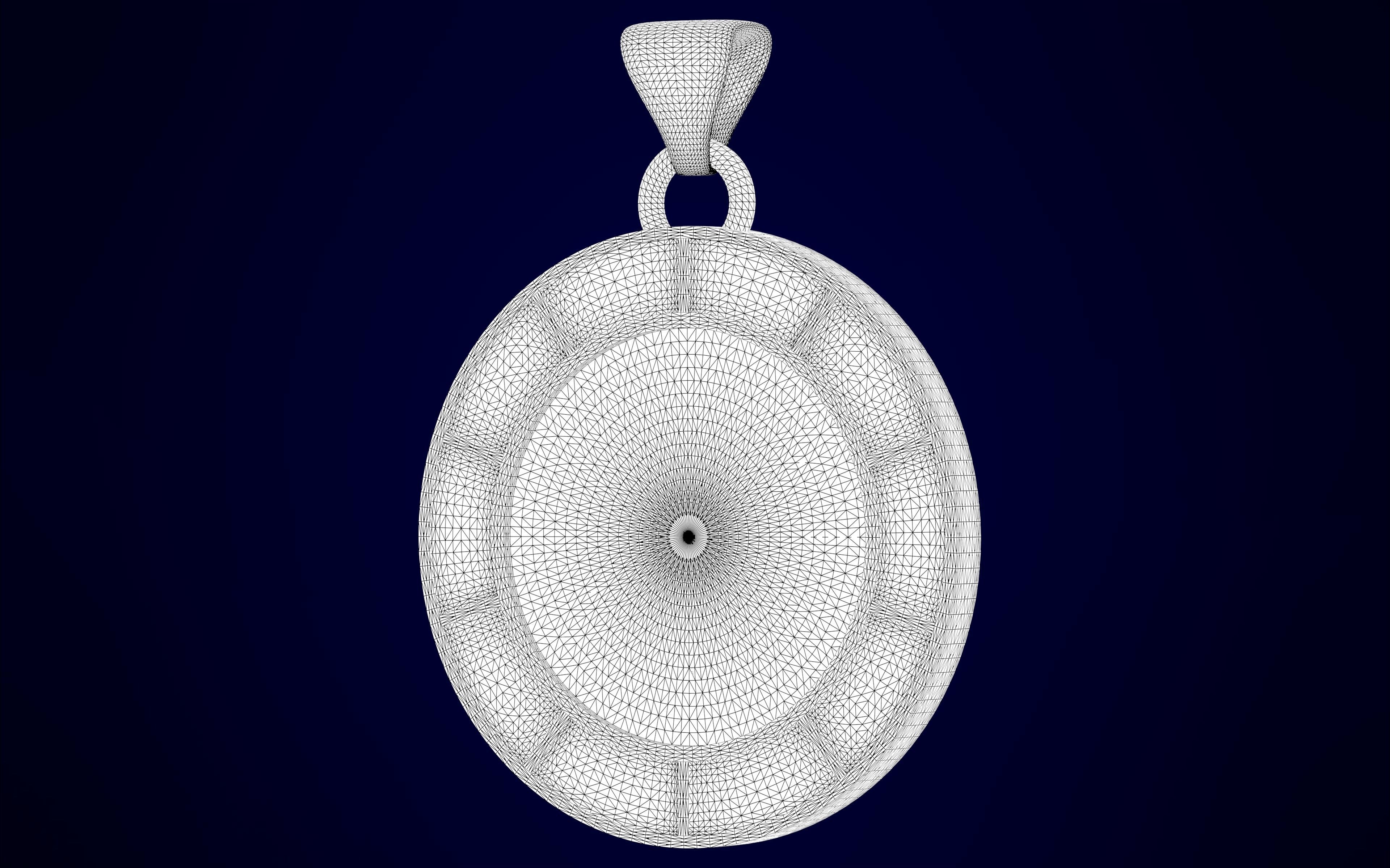 Bill Cipher Zodiac Pendant 3D print model_8