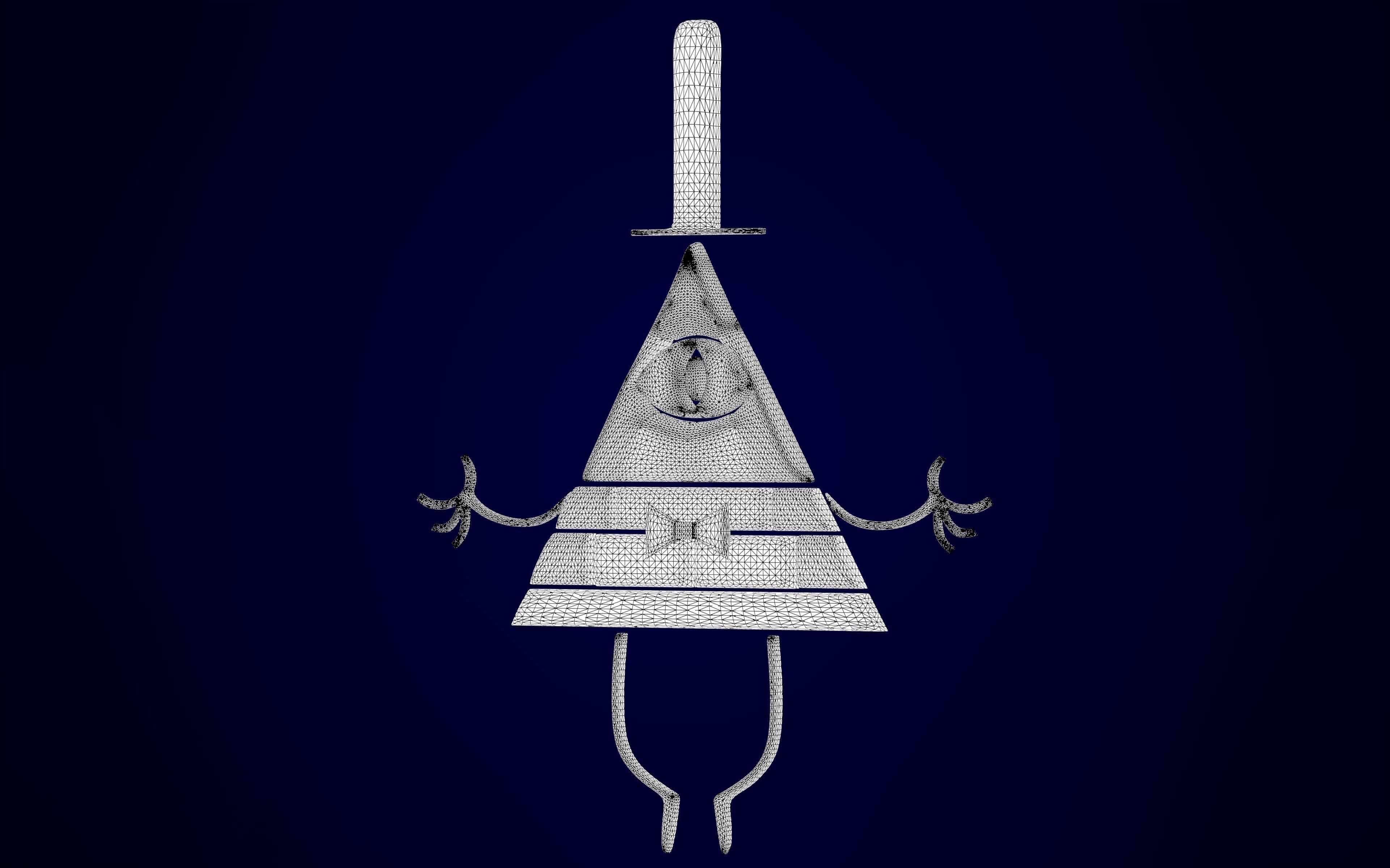Bill Cipher Zodiac Pendant 3D print model_9