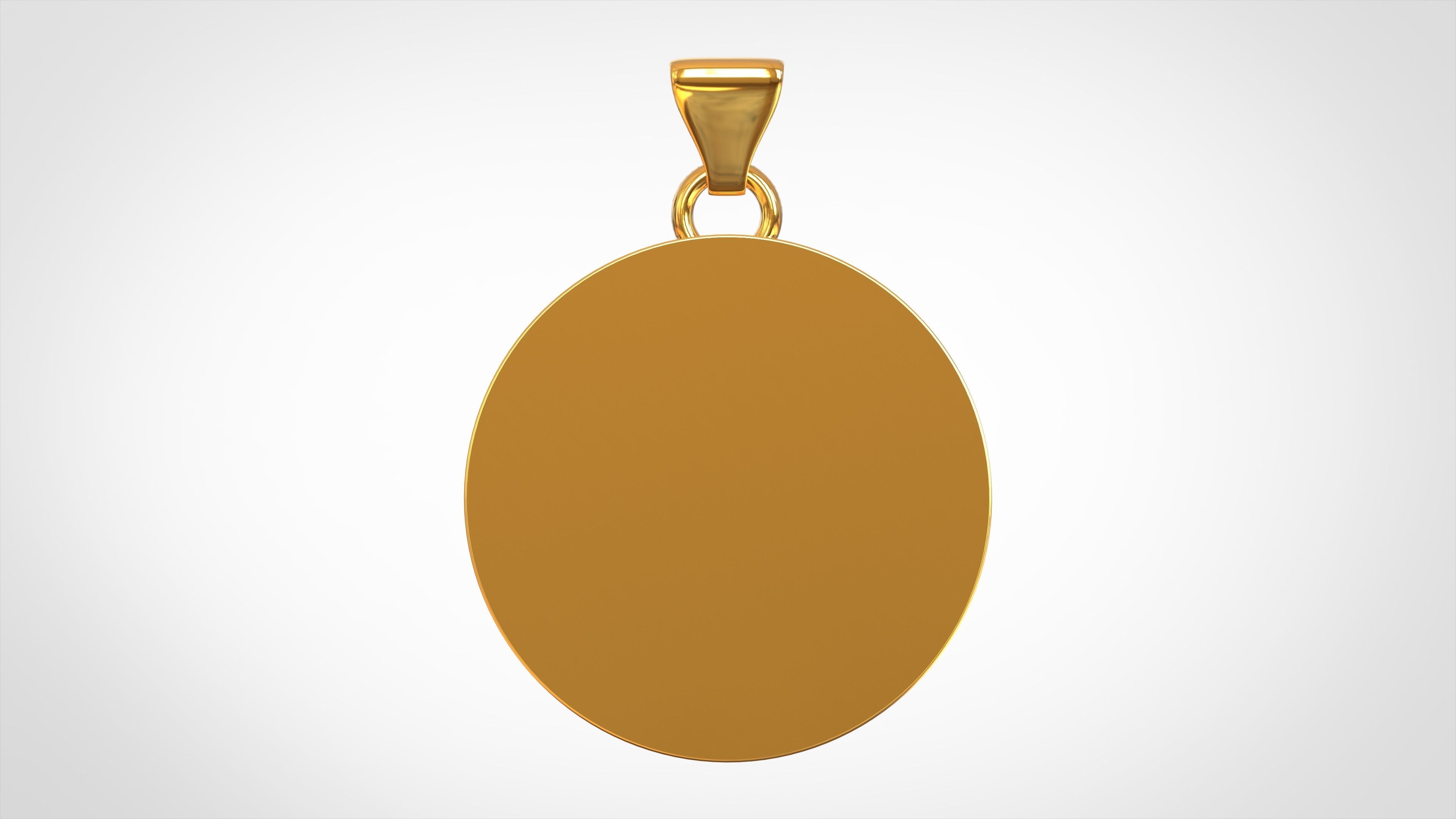 Bill Cipher Zodiac Pendant 3D print model_3