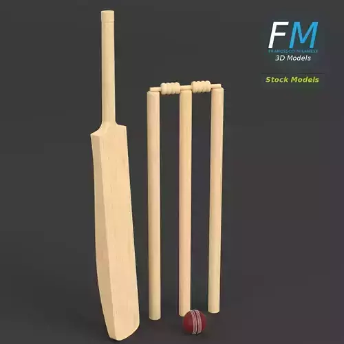 Cricket set bat and ball