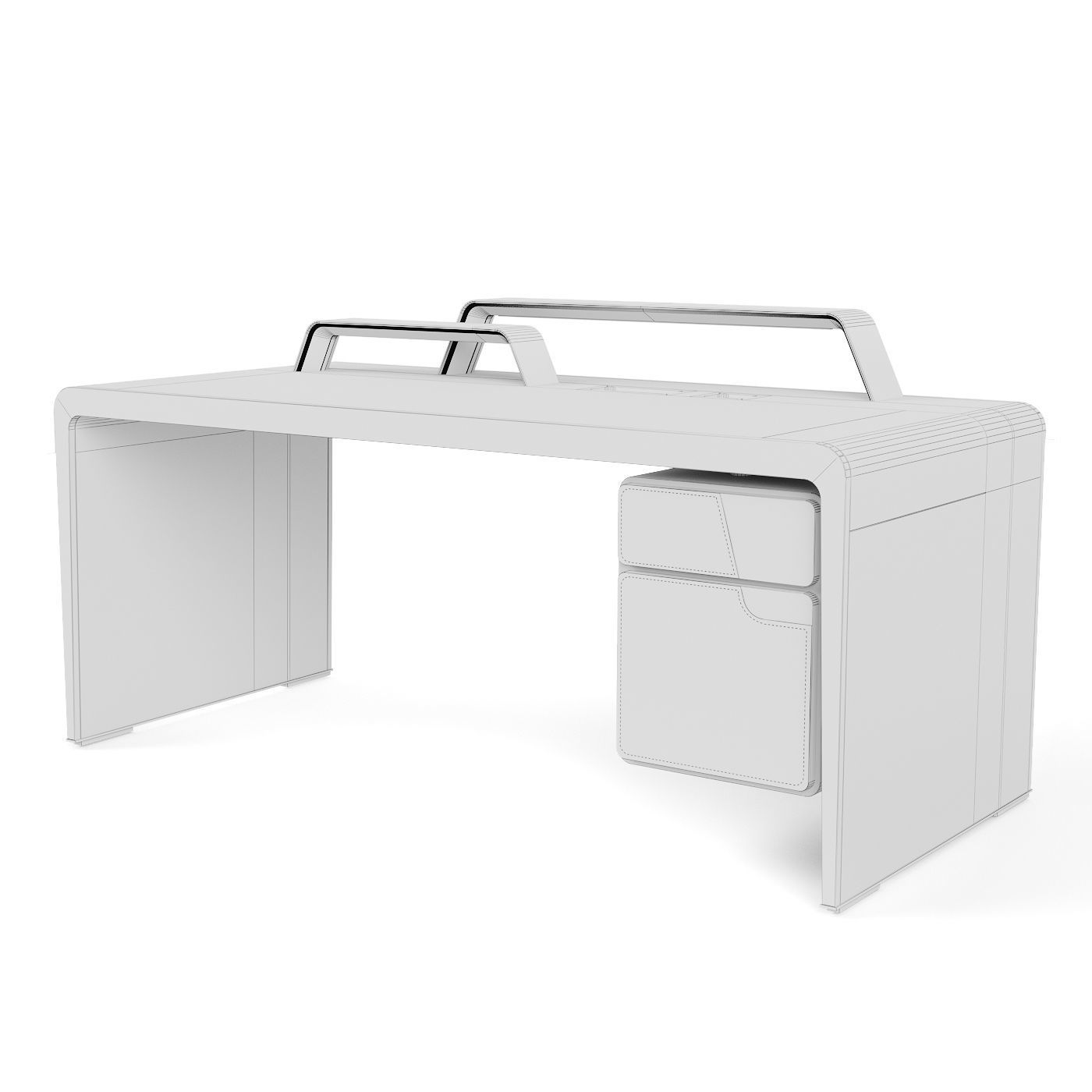 Giorgetti Alma desk 3D model_4